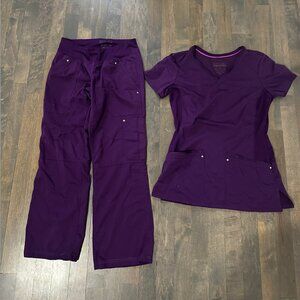 Purple Label Scrub Set XXSP/XXS in Deep Purple